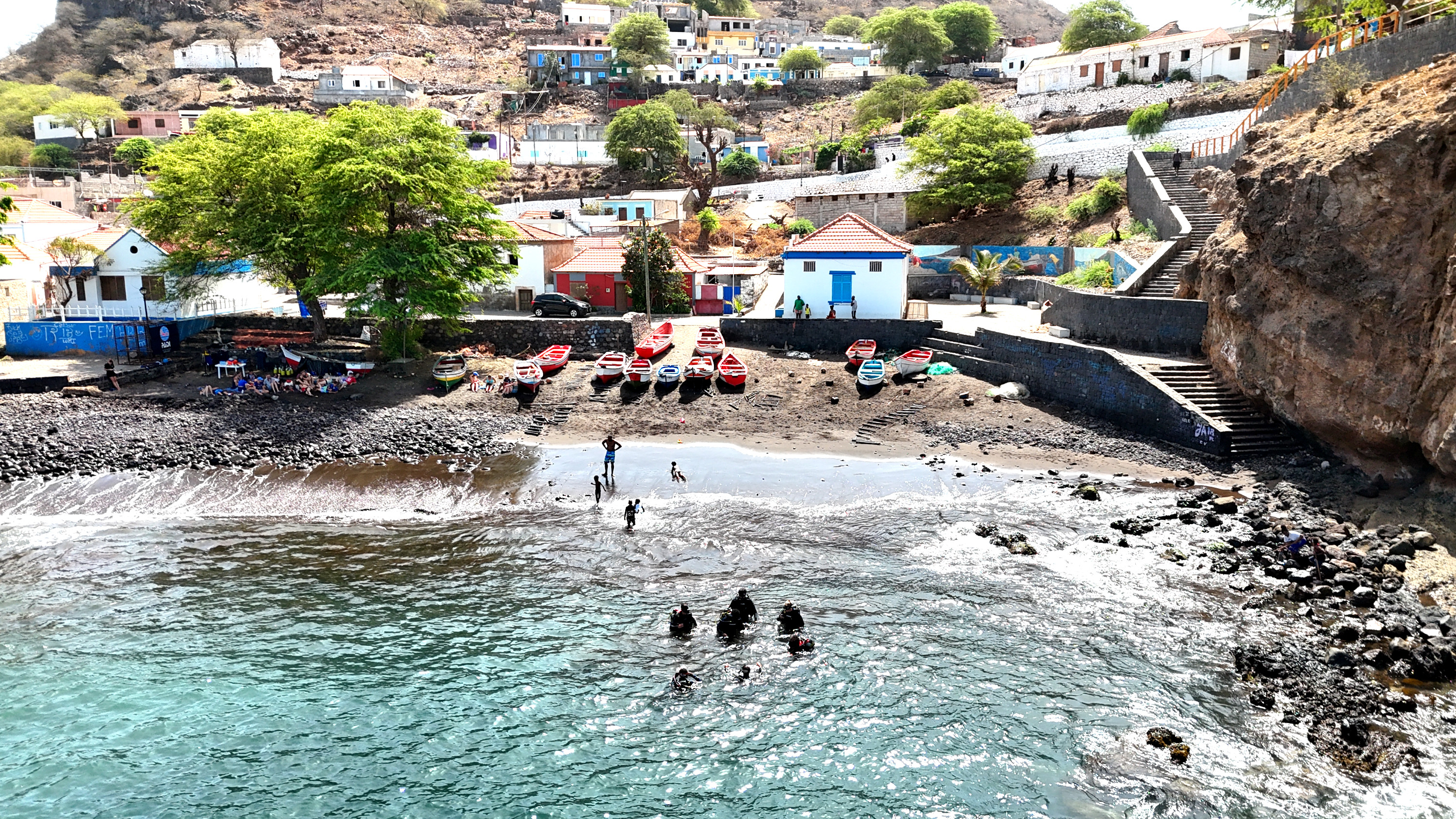 Cidade Velha, where we dive