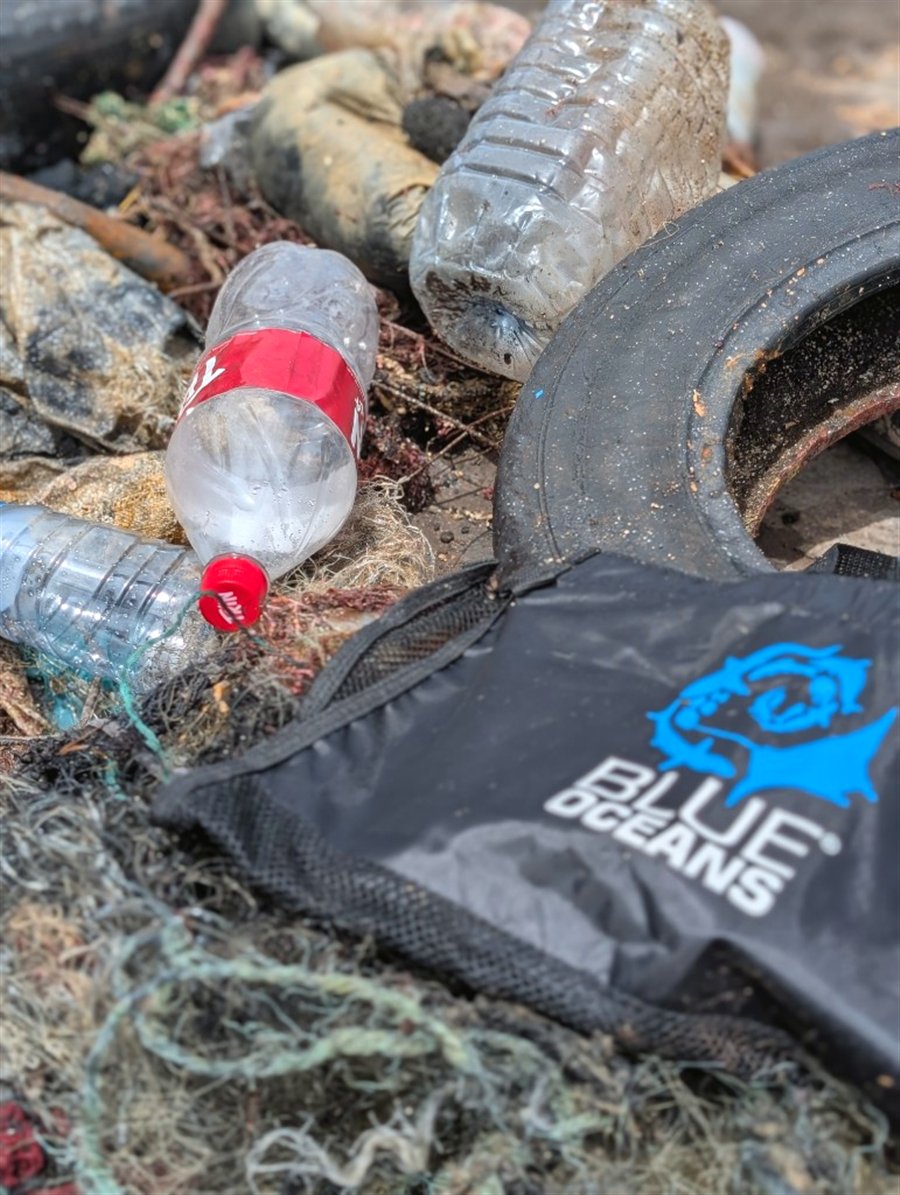 Déchets marins collectés pendant le nettoyage